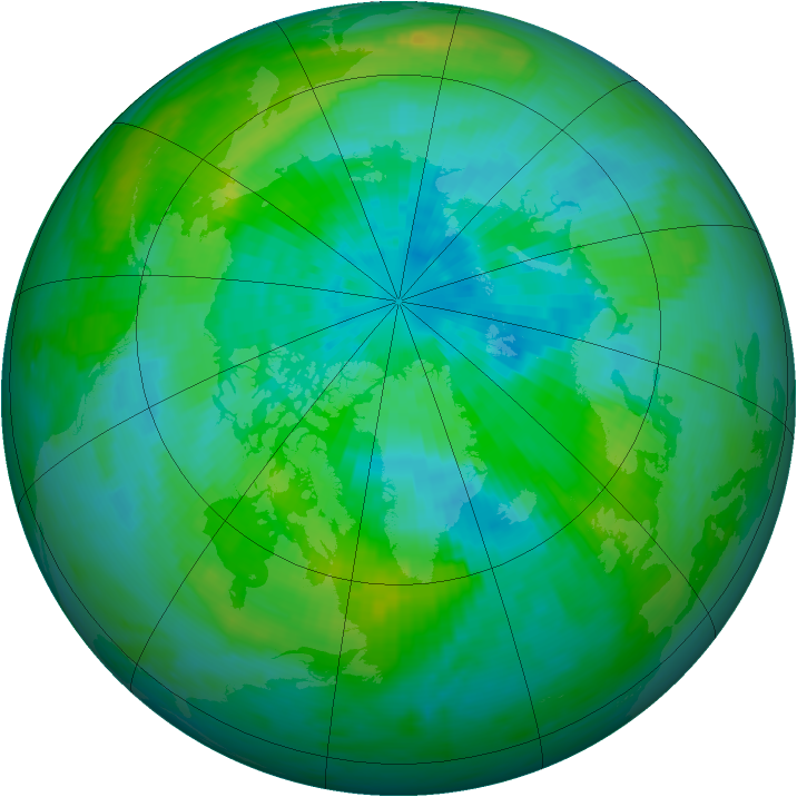 Arctic ozone map for 21 September 1979